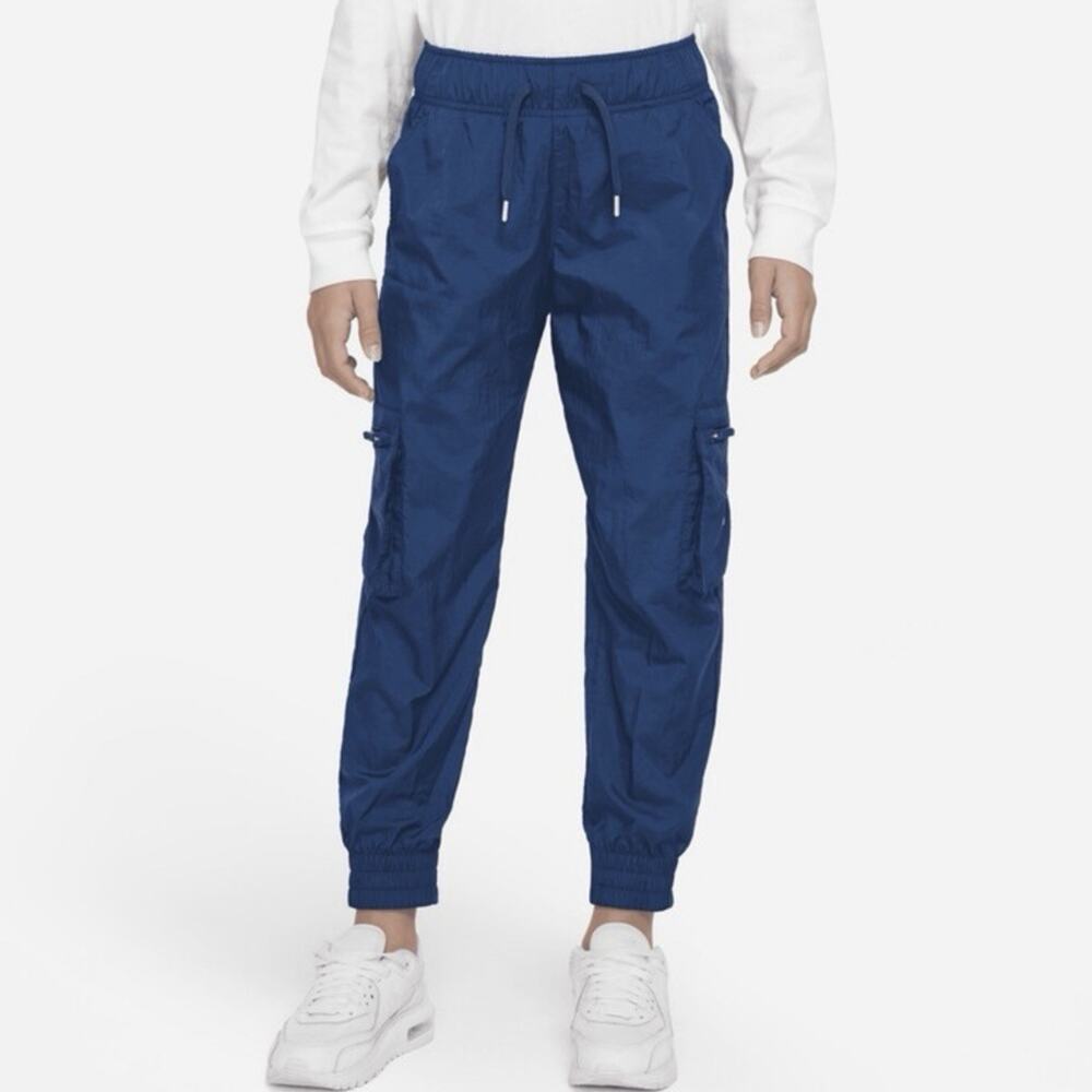 Nike Kids XS 6-7 Yrs Navy Blue Cargo Track Jogger Pants Girls